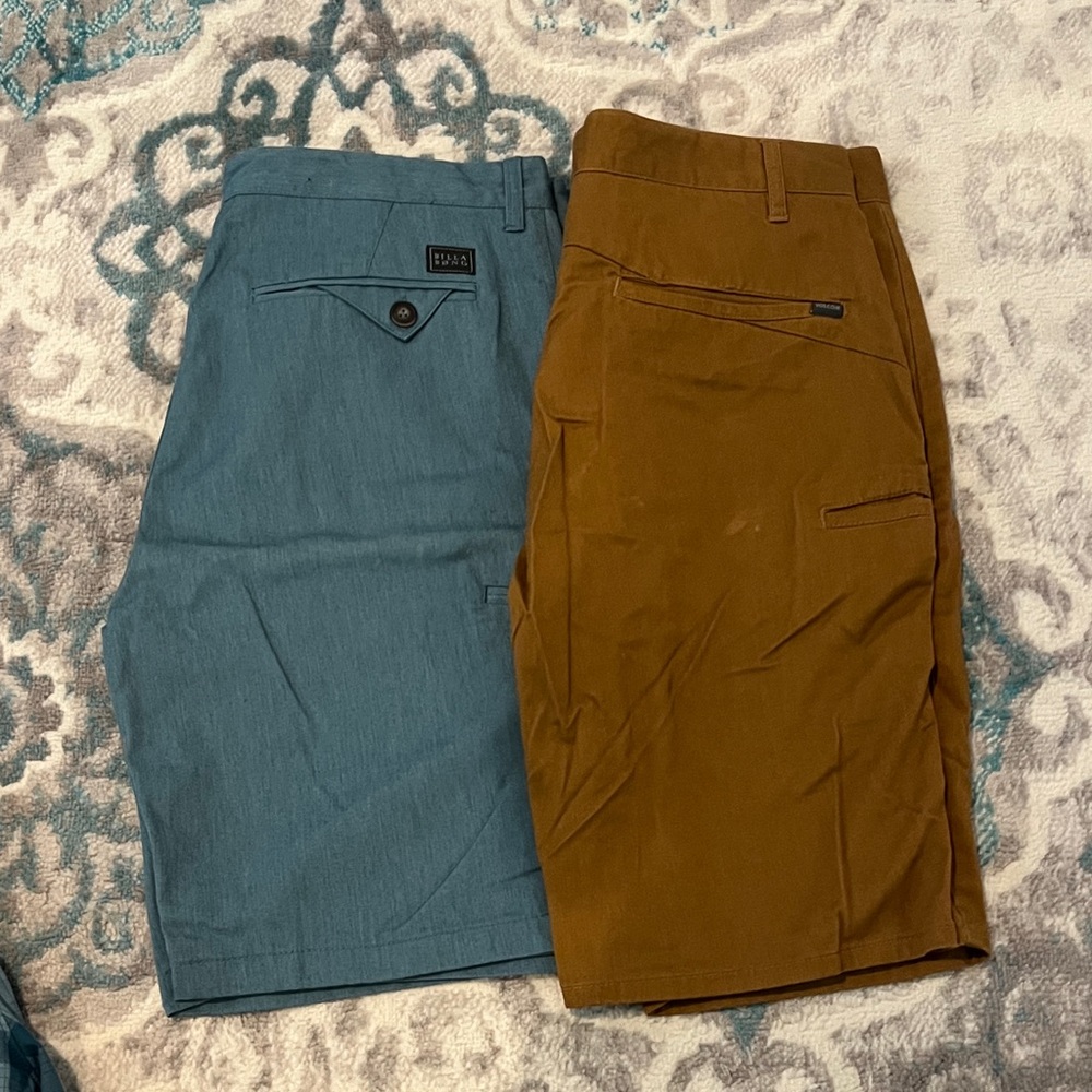 Volcom Blue and Brown Men's Shorts
